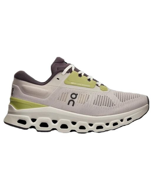 On Shoes Brown (Wmns) Cloudstratus 3 'Pearl Ivory'