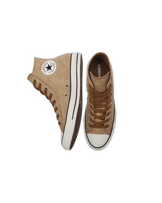 Converse Brown Chuck Taylor All Star High 'Washed Canvas for men