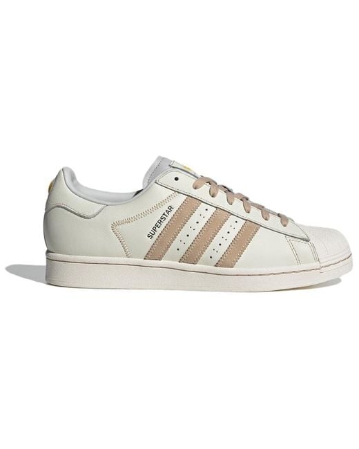 Adidas White Originals Superstar Tan' for men