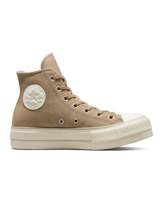 Converse Brown (Wmns) Chuck Taylor All Star Lift Platform High 'Nomad Khaki'
