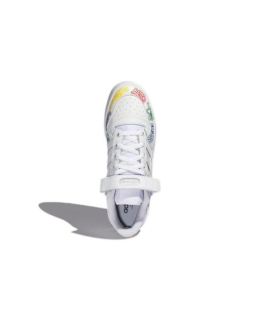 Adidas Blue Forum Low Shoes Multi-Color' for men