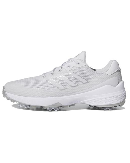 Adidas White Zg23 Vent Golf Shoes 'Dash Metallic' for men