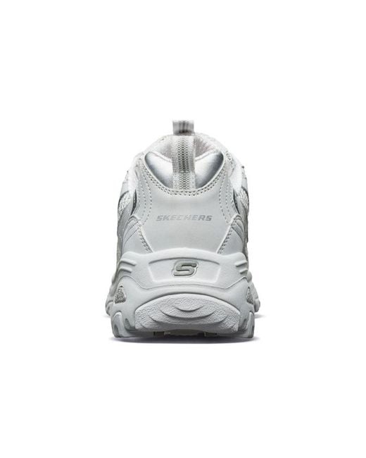 Skechers White (Wmns) D'Lites 1.0 Sneaker Gs