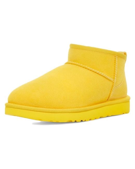 Ugg Yellow (Wmns) Classic Ultra Mini Boot 'Canary'
