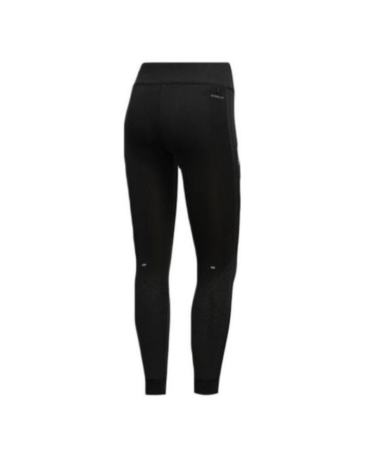 Adidas Black (Wmns) Own The Run 3-Stripes Fast Tights Asia Sizing