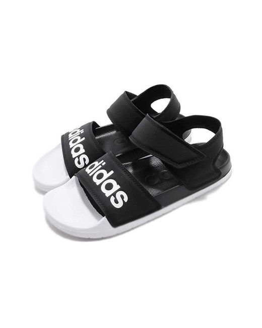 Adidas Black Adilette Sandal 'Core' for men