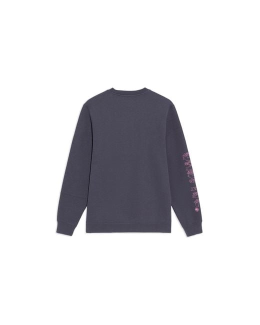 Li-ning Blue Badfive Graphic Sweatshirt for men