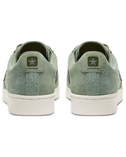 Converse Green Pro Leather Low 'Earth Tone Suede for men