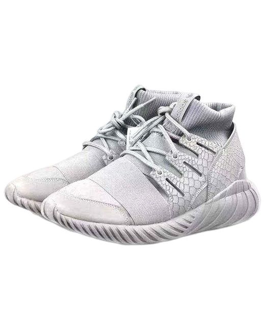 Adidas Gray Tubular Doom 'Metallic' for men