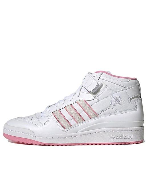 Adidas White Maxallure Skateboards X Lil Dre X Forum 84 Mid Adv 'Think Beautiful Thoughts' for men