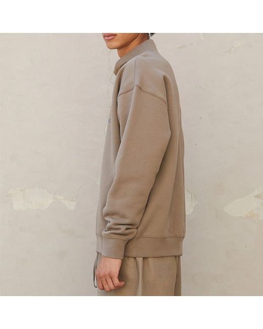Fear Of God Green Fw21 Pullover Mock Neck Sweatshirt 'Harvest' for men