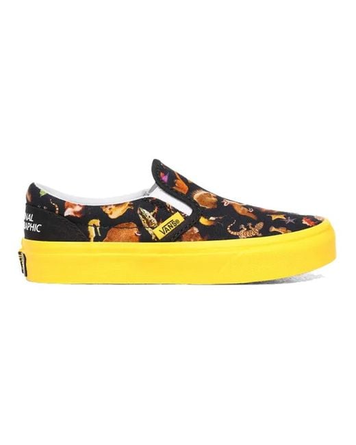 Vans Yellow X National Geographic Classic Slip-On Kids for men