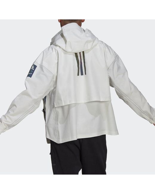 Adidas Gray Myshelter R.R Outdoor Yuyu Technology Hooded Jacket Coat for men