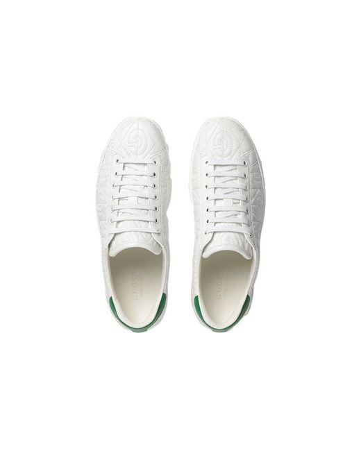 Gucci White Ace G 'Rhombus for men