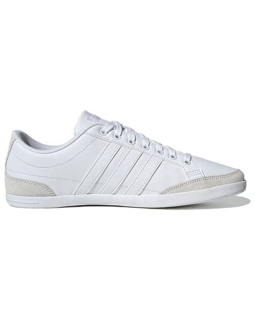 Adidas White Neo Caflaire Retro Low Tops Casual Skateboarding Shoes for men
