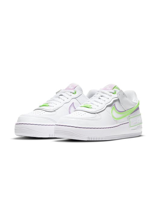 Nike White (Wmns) Air Force 1 Shadow Electric'