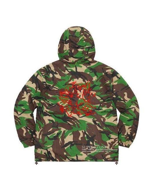 Supreme Green Support Unit Nylon Ripstop Jacket for men
