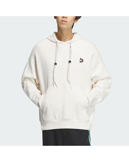 Adidas White Originals V-Day Hoodie Asia Sizing for men