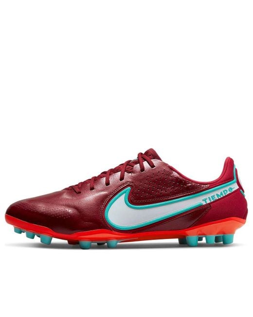 Nike Red Tiempo Legend 9 Elite Ag Pro 'Team Bright Crimson' for men