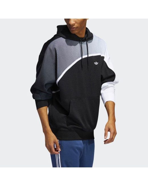 Adidas Black Originals Casual Sports Gradient Pullover for men
