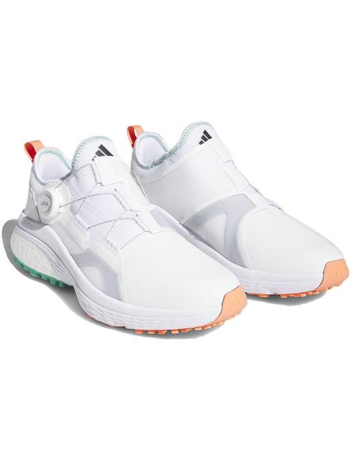 Adidas White Solarmotion Boa Golf Shoes 'Cloud Court' for men