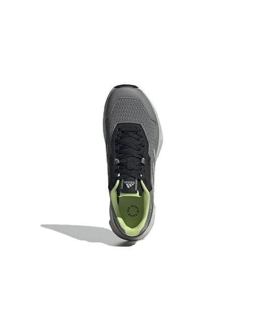Adidas Gray Tracefinder Trail Pulse Lime' for men