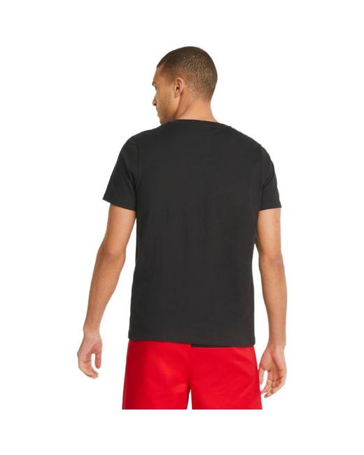 PUMA Black Scuderia Ferrari Race Color Shield T-Shirt for men