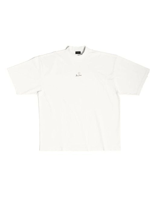 Balenciaga White Je T'Aime T-Shirt Large Fit
