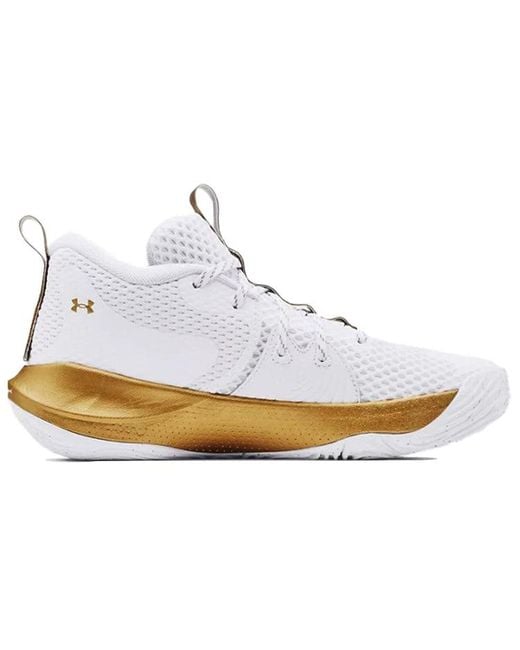 Under Armour White Embiid One 'Goldmind' for men
