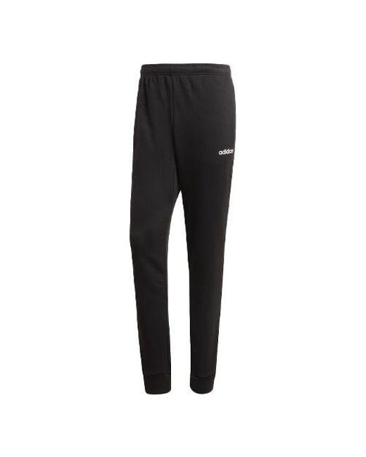 Adidas Black Athleisure Casual Sports Knit Long Pants for men