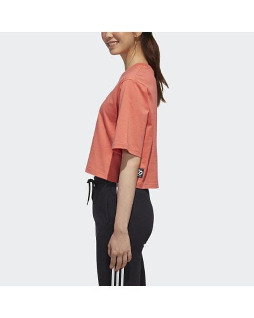 Adidas Orange (Wmns) Neo Casual Sports Short Sleeve