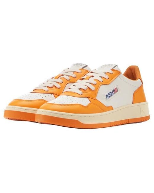 Autry Orange Medalist Low Bicolor for men