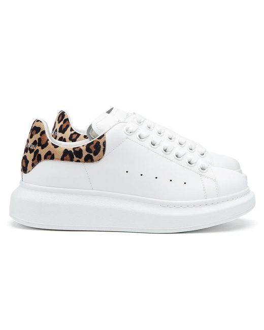McQueen White (Wmns) Oversized Sneaker Leopard Suede'