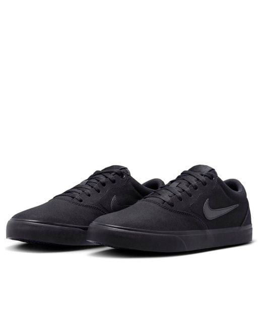 Nike Black Chron 2 Canvas Sb 'Triple' for men
