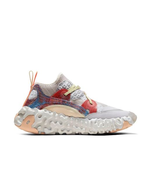 Nike Blue Ispa Overreact Flyknit 'Light Bone' for men