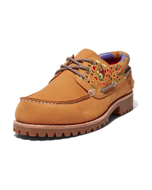 Timberland Brown 3-Holes Boot Shoes X Clot for men