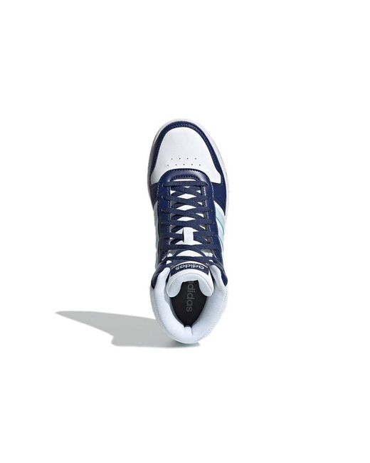 Adidas Blue (Wmns) Hoops 2.0 Mid