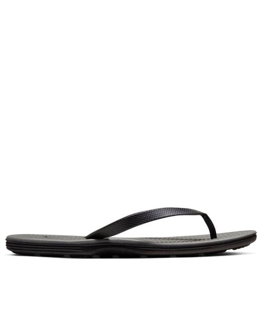Nike Black Solarsoft Thong Slippers for men
