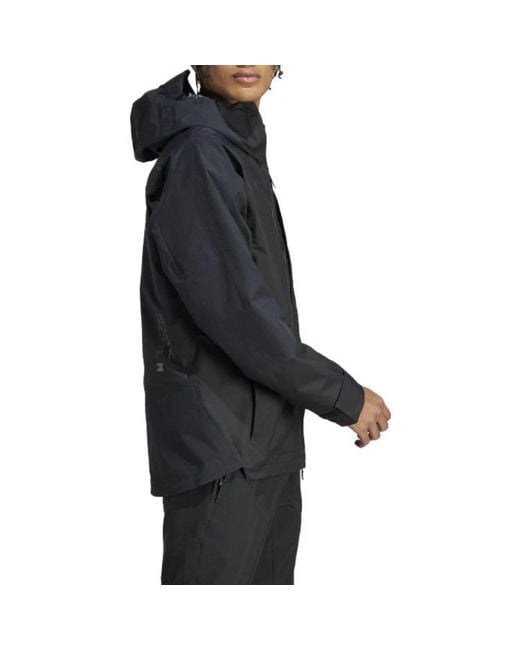 Adidas Blue Terrex Xploric Rain.Rdy Hiking Jacket for men