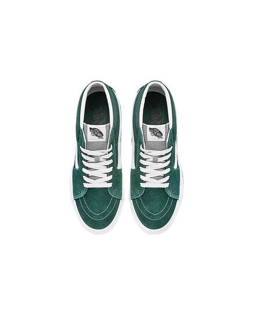 Vans Green Sk8-Mid Classic Mid-Top Casual Skate Shoes for men
