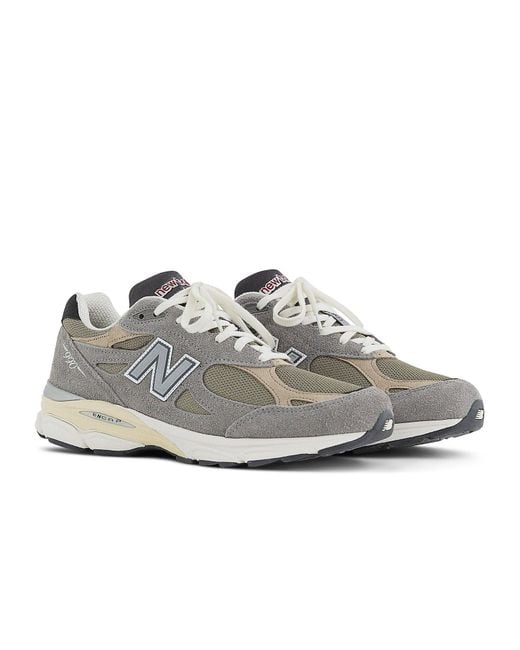 New Balance Gray Teddy Santis X 990V3 Made for men