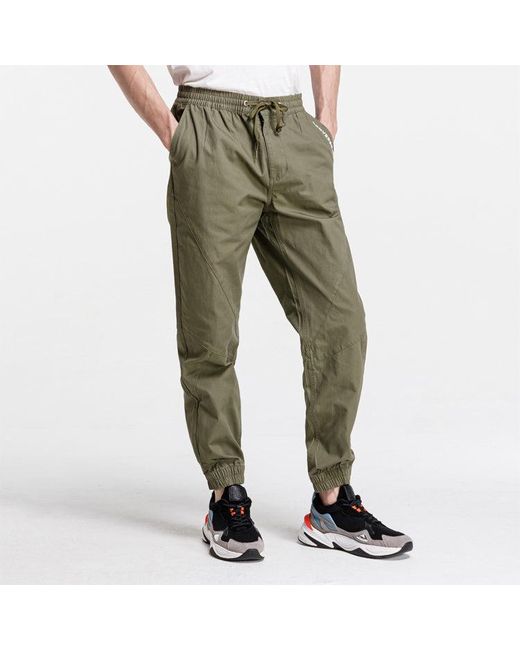 Converse Green Woven Jogger 'Military' for men