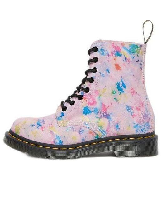 Dr. Martens Blue (Wmns) 1460 Pascal Suede Lace Up Boots