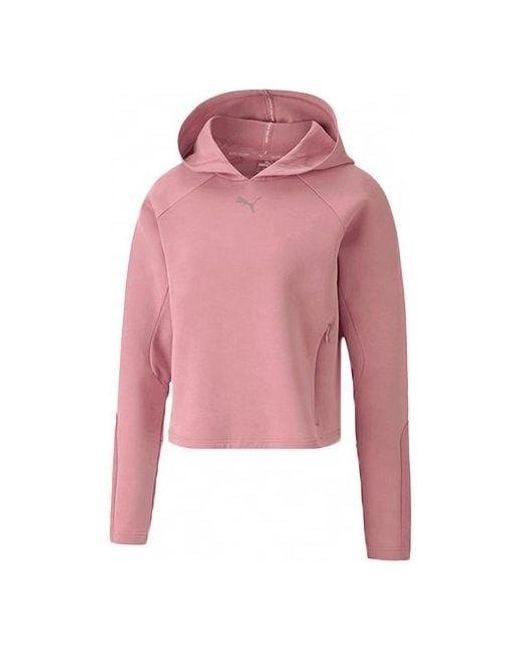 PUMA Red (Wmns) Evostripe Short Hoodie