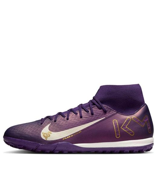Nike Purple Mercurial Superfly Academy Tf 'Kylian Mbapp-Grand Pale Ivory' for men