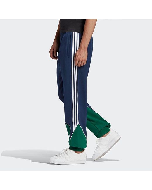 Adidas Blue Originals B Trf Abs Swtpt Bundle Feet Colorblock Casual Sports Pants for men
