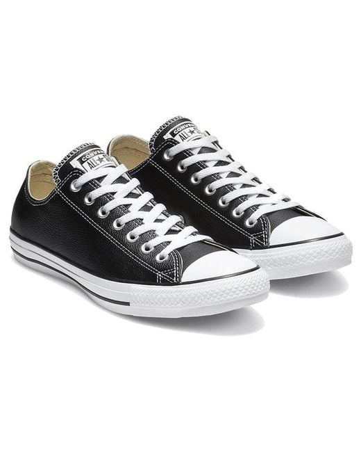 Converse Black Chuck Taylor All Star Leather Ox for men