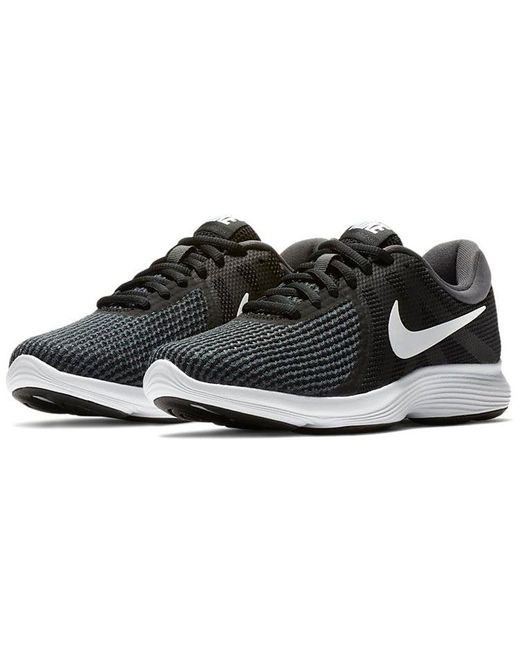 Nike Black Revolution 4 Running Shoe for men