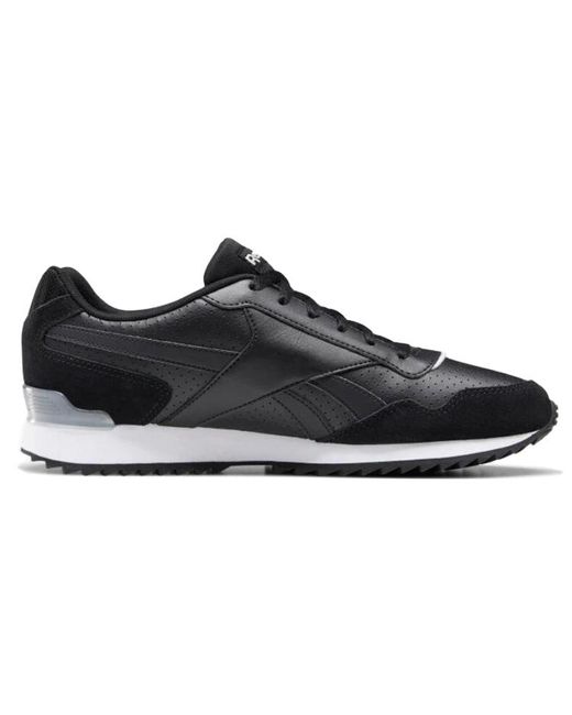 Reebok Black Royal Glide Ripple Clip Sport Shoes for men