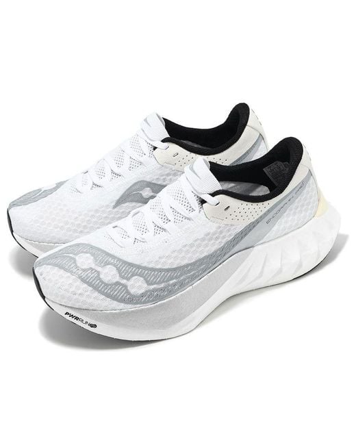 Saucony White Endorphin Pro 4 for men